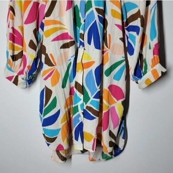 𝅺tabitha Brown for Target Botanical Mini Dress Top Size XS - Picture 6 of 10